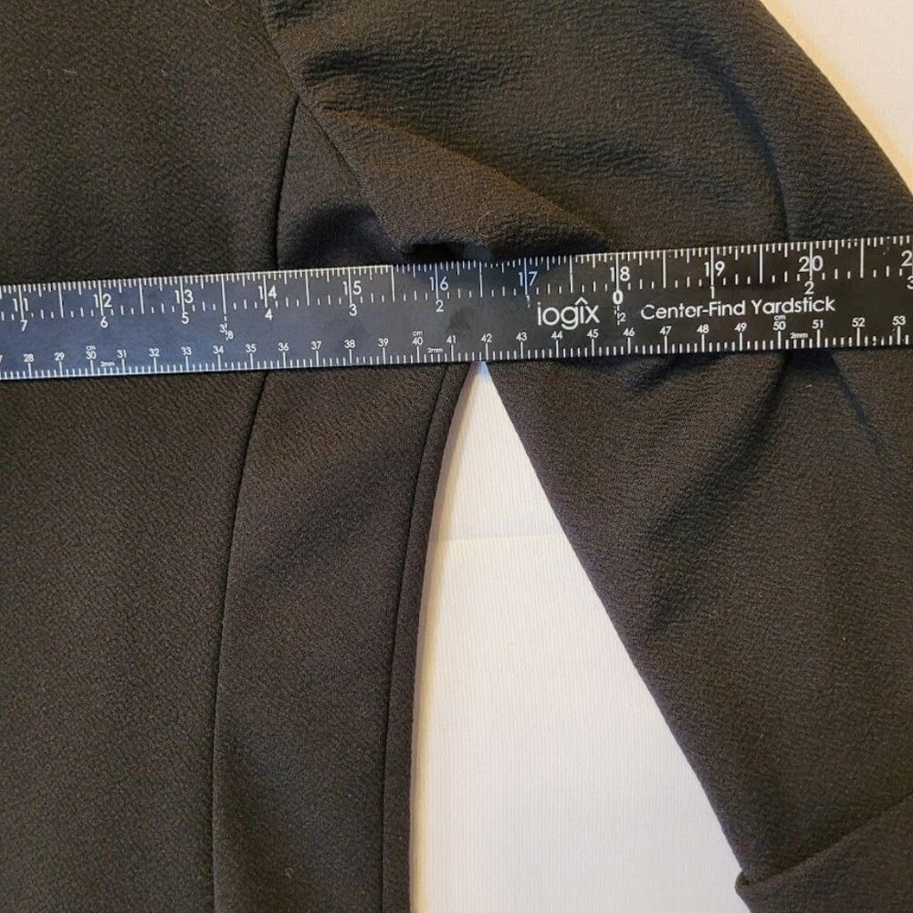 Wearever Junior Women’s Black Open Blazer Jacket Roll Tab Button Sleeve Size XL - Picture 10 of 10